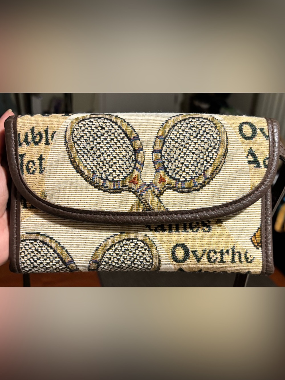 Vintage cross body checkbook wallet by ROMAG